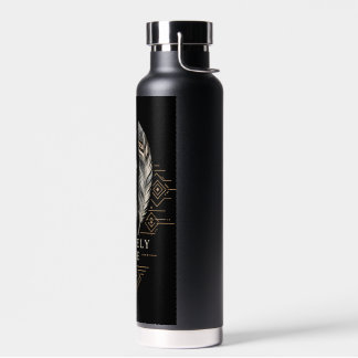 Fiercely Free Minimalistische Silhouette Tumbler Trinkflasche