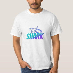 Fierces Hai-Logo mit Farbverlauf Kühne Ozean-Vib T-Shirt