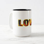 FIERE LIEBE ZWEIFARBIGE TASSE (Vorderseite Links)