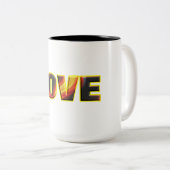 FIERE LIEBE ZWEIFARBIGE TASSE (VorderseiteRechts)