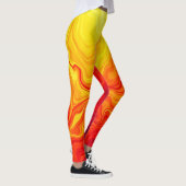 Fiery Abstrakt Flow Art Leggings (Rechts)