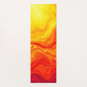 Fiery Abstrakt Flow Art Yogamatte (Rückseite)