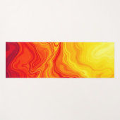 Fiery Abstrakt Flow Art Yogamatte (Vorderseite (Horizontal))