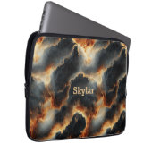 Fiery Abstrakt Lava Marmor Laptop Sleeve - Persona (Vorne Rechts)