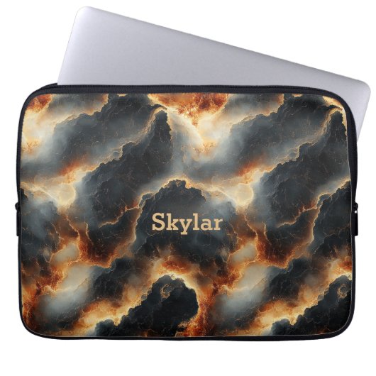 Fiery Abstrakt Lava Marmor Laptop Sleeve - Persona (Vorderseite)