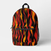 Fiery Abstrakt Pattern Bedruckter Rucksack (Vorderseite)