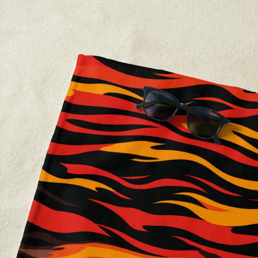 Fiery Abstrakt Pattern Strandtuch (Beispiel)