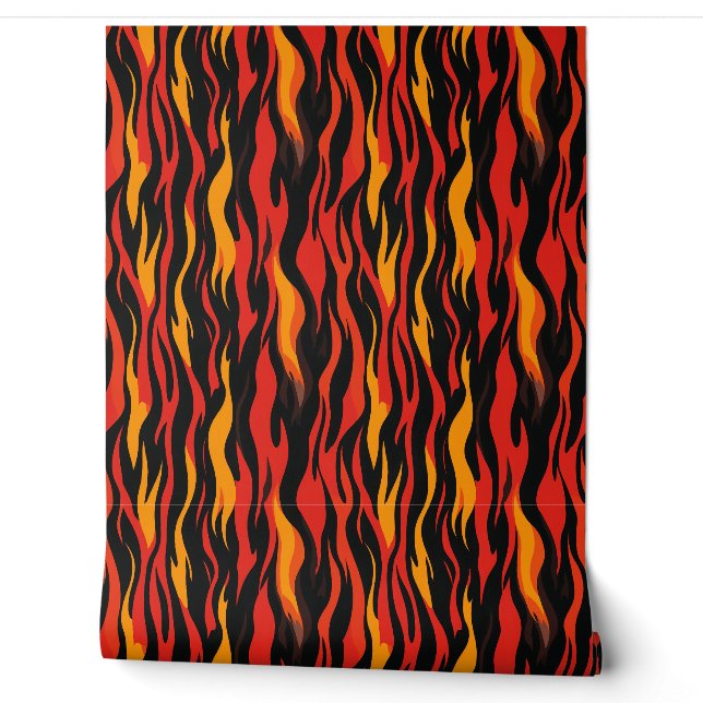 Fiery Abstrakt Pattern Tapete (Abrollen)