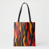Fiery Abstrakt Pattern Tasche (Vorderseite)