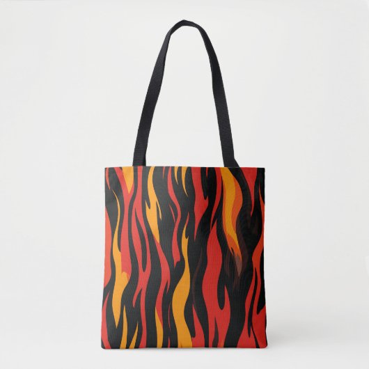 Fiery Abstrakt Pattern Tasche (Vorderseite)