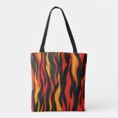 Fiery Abstrakt Pattern Tasche (Rückseite)