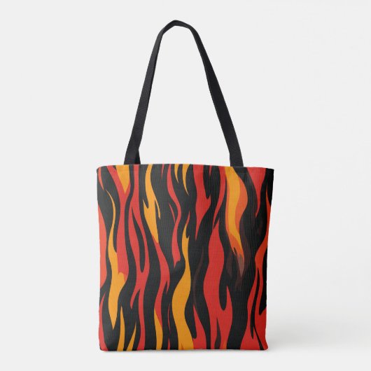 Fiery Abstrakt Pattern Tasche (Rückseite)