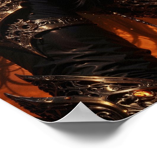 Fiery Amazon Warrior Poster (Ecke)