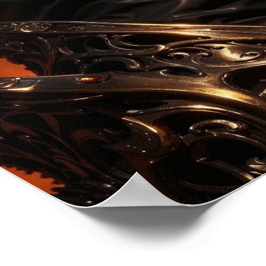 Fiery Amazon Warrior Poster (Ecke)