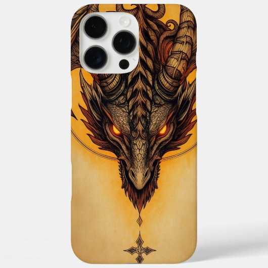 Fiery Ancient Dragon Fantasy Art Case-Mate iPhone Hülle (Rückseite)