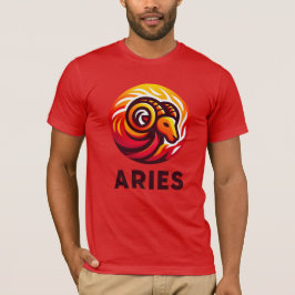 Fiery Aries Astrologie-Zeichen T-Shirt