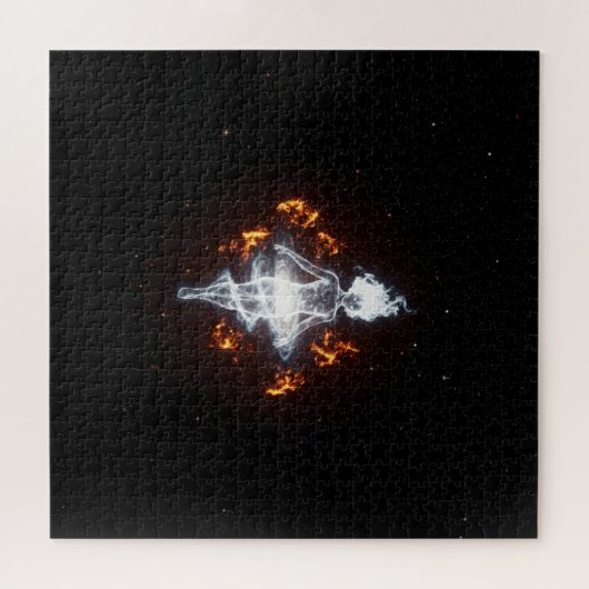 Fiery Ballerina Bell im tiefen Dunklen Weltraum Puzzle (Horizontal)