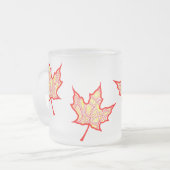 Fiery Blätter Mattglastasse (Vorderseite Links)