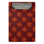 Fiery Blätter Mini Klemmbrett (Vorderseite)