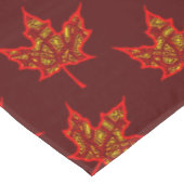 Fiery Blätter Tischdecke (Schrägansicht)