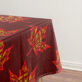 Fiery Blätter Tischdecke (Beispiel)