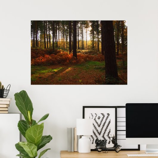 Fiery Bracken Print Poster (Heimbüro)