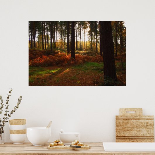 Fiery Bracken Print Poster (Küche)