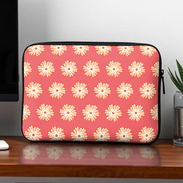 Fiery Bright kaleidoscope Pattern Boho Style Laptopschutzhülle