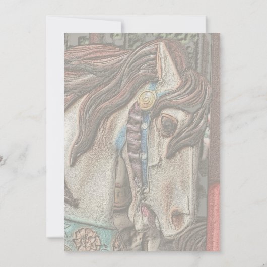 Fiery Carousel Party Einladung (Rückseite)