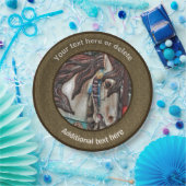 Fiery Carousel Pferde Personalisiertes Party Pappteller (Party)