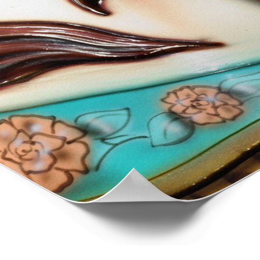 Fiery Carousel Pferse Poster (Ecke)