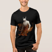 Fiery Clawed Wraith with Glowing Eyes Tri-Blend Shirt (Vorderseite)