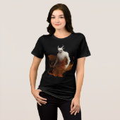 Fiery Clawed Wraith with Glowing Eyes Tri-Blend Shirt (Vorderseite voll)