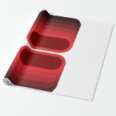 Fiery Contrast: Red & Black Luxe Geschenkpapier (Ungerollt)