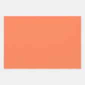 Fiery Coral Copper Orange Shades 3 Tones Geschenkpapier Set (Vorderseite)