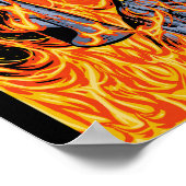 Fiery Cosmic Entity Poster (Ecke)