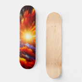 Fiery Cosmic Explosion Skateboard (Vorderseite)