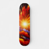 Fiery Cosmic Explosion Skateboard (Vorne)