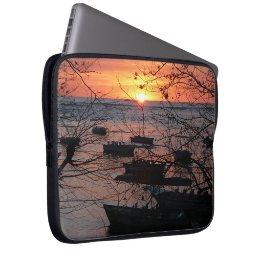 Fiery Costa Rican Sunset in Tamarindo Laptopschutzhülle (Vorne Rechts)