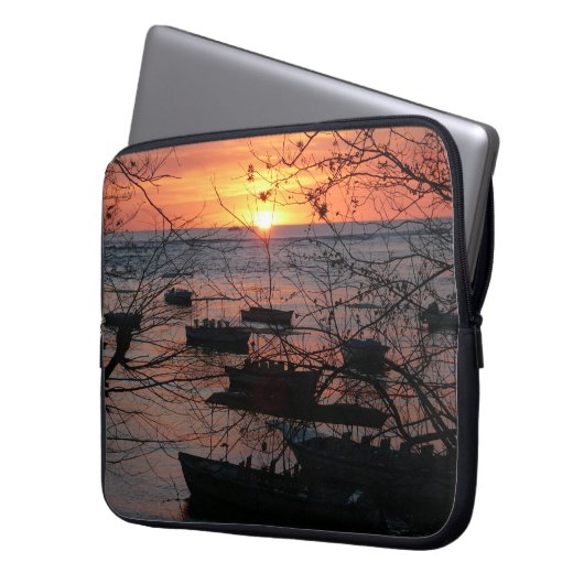 Fiery Costa Rican Sunset in Tamarindo Laptopschutzhülle (Vorderseite Links)