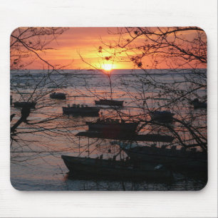 Fiery Costa Rican Sunset in Tamarindo Mousepad