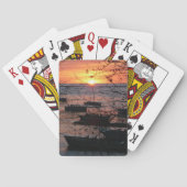 Fiery Costa Rican Sunset in Tamarindo Spielkarten (Rückseite)