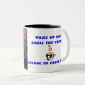 Fiery Costa Rican Sunset in Tamarindo Zweifarbige Tasse (VorderseiteRechts)