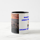 Fiery Costa Rican Sunset in Tamarindo Zweifarbige Tasse (Mittel)