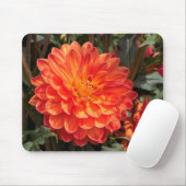 Fiery Dahlia Mousepad (Mit Mouse)