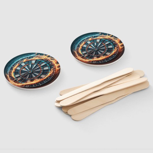 Fiery Dartboard mit Bullseye Explosion Fächer (Non-assembled)