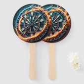 Fiery Dartboard mit Bullseye Explosion Fächer (Vorne und Hinten)