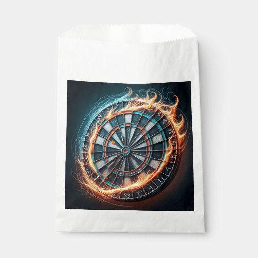 Fiery Dartboard mit Bullseye Explosion Geschenktütchen (Vorderseite)