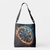 Fiery Dartboard mit Bullseye Explosion Tragetaschen Mit Langen Trägern (Rückseite)