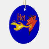 Fiery Devil's Head Door Hanger Keramik Ornament (Rechts)